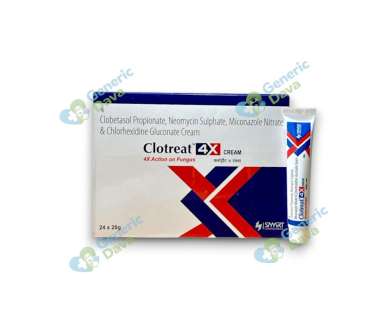 Clotreat 4X Cream for fungal skin infection treatment online Generic Dawa