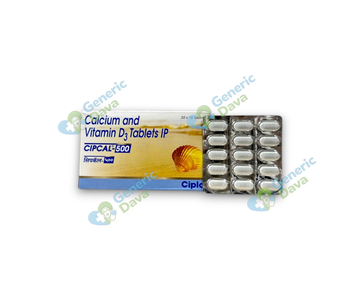 Cipcal 500 Tablet calcium supplement online at Generic Dava