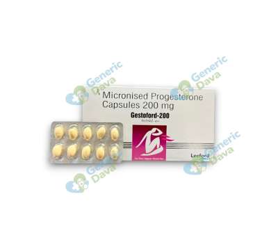 Gestoford 200 Capsule for hormonal support available online at Generic Dawa