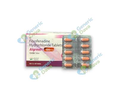 Algreat 120 tablet for itching, hives and seasonal allergies online at Generic Dawa