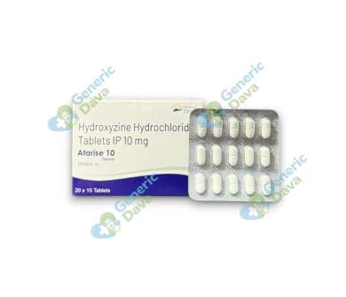 Atarise 10 tablet for itching anxiety and allergy treatment online at Generic Dawa