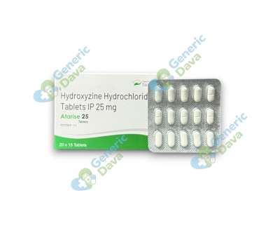 Atarise 25 tablet antihistamine for allergic reactions online at Generic Dawa